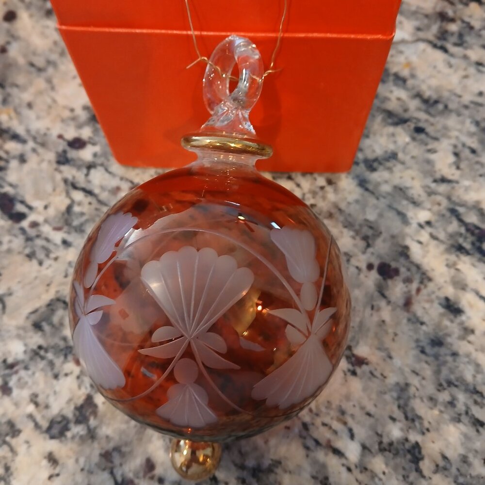 Hand Blown Vintage Egyptian Glass Christmas Ornaments